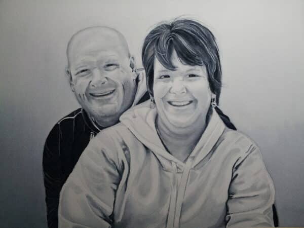 Commissioned Portrait - Ellen and Dan